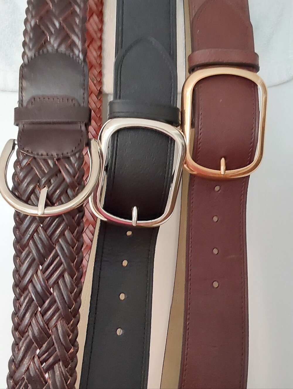 Womens Leather Belts - Black and Brown
